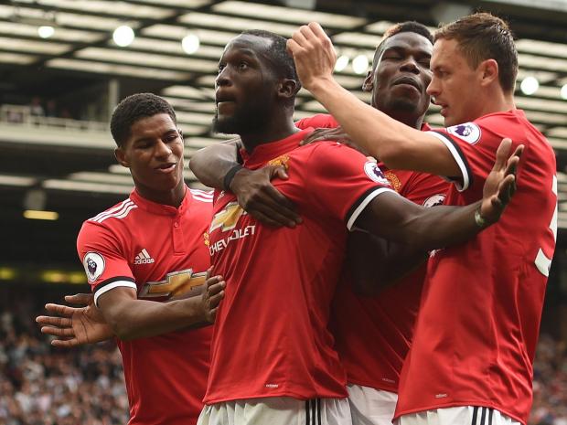 Romelu Lukaku en el Manchester United